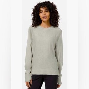 lululemon athletica Gray Crew Neck Sweater